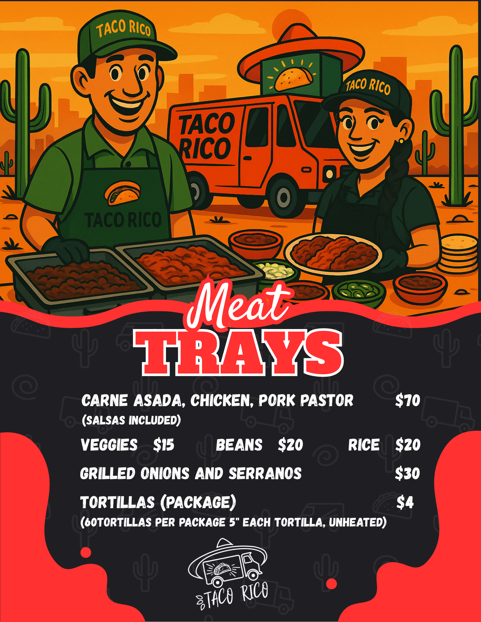 Meat Trays Order